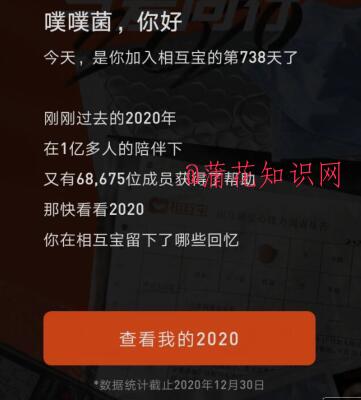  互相宝年度爱同行 看互相宝年度互助账单 支付宝知识 第1张