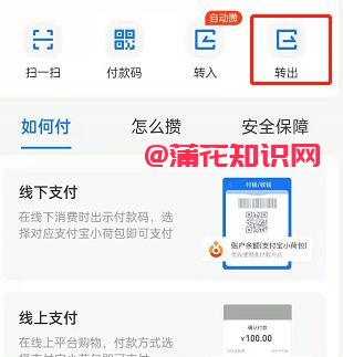 支付宝使用知识 支付宝小荷包如何转资金