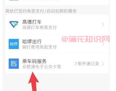 支付宝使用知识 如何关闭乘车码自动扣款